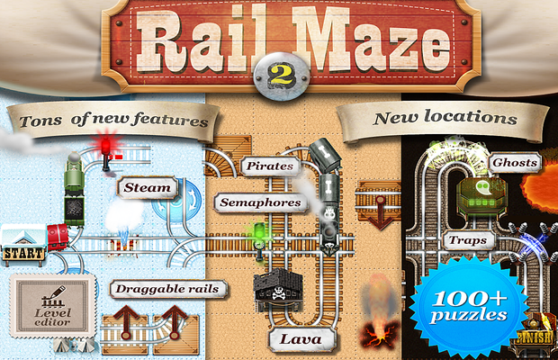 Solução para quebra-cabeças Rail Maze 2 Train