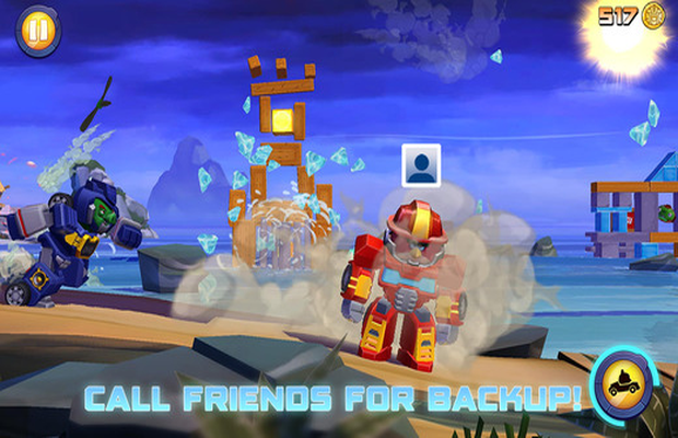 Soluzione versare Angry Birds Transformer