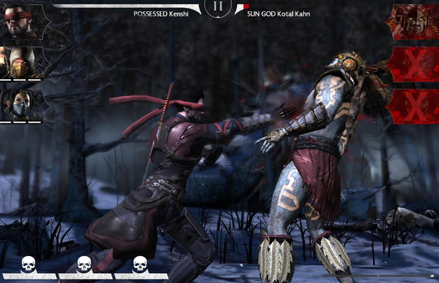 Beat Mortal Kombat X bosses on mobile