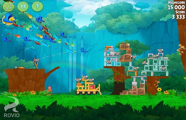 Soluzione versare Angry Birds Rio