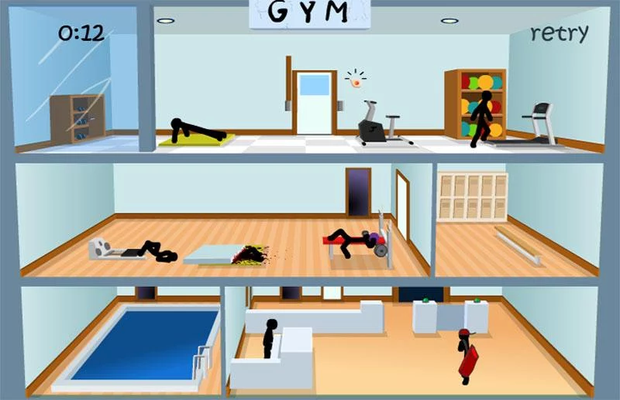 Solution for Stickman Click death GYM